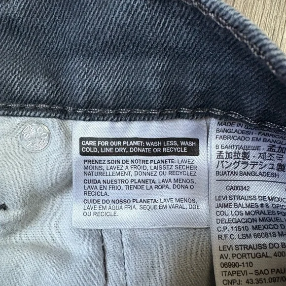 Levi’s 511 Slim Fit Jeans Men’s 30x32 Washed Black - Picture 4 of 11